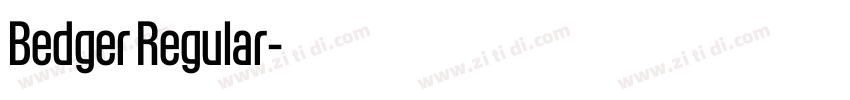 Bedger Regular字体转换